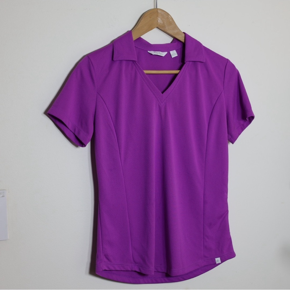 Lady Hagen Womens Purple Golf Polo Shirt Short Sleeve Active Top Sz Small Tennis